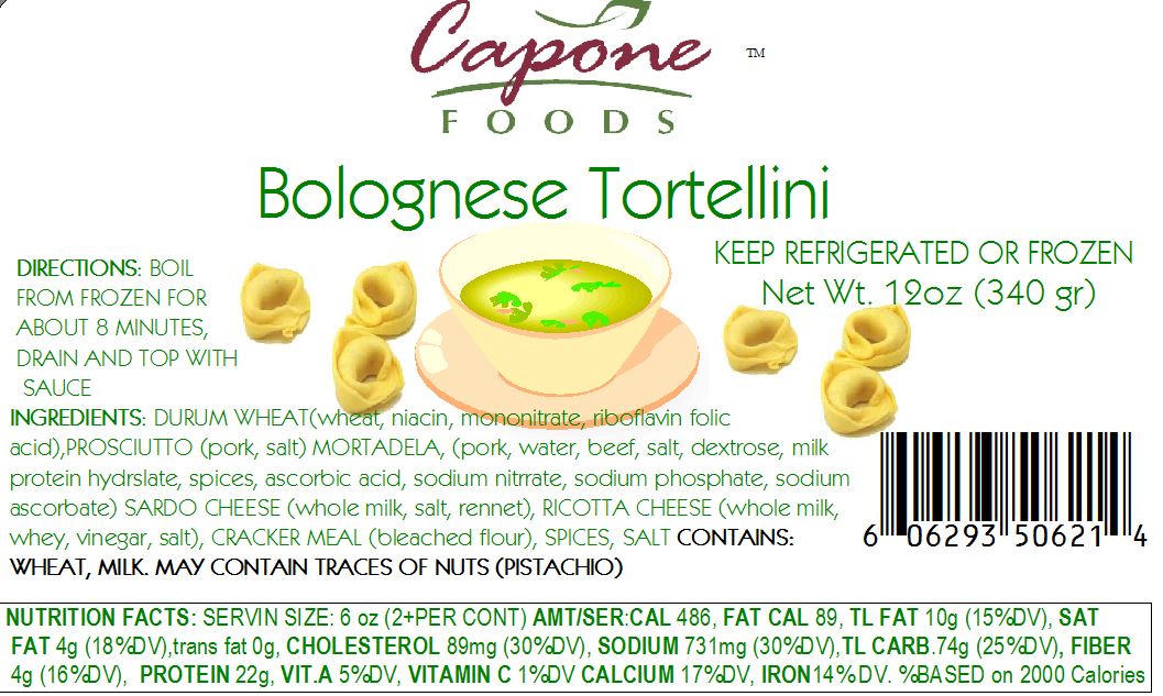 Tortellini - Bolognese * STORE PICK UP ONLY