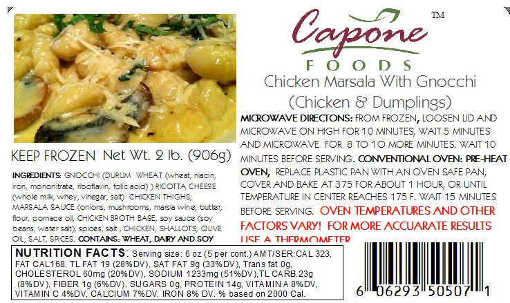 Chicken Marsala * STORE PICK UP ONLY