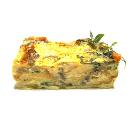 Spinach and Mushroom Strata