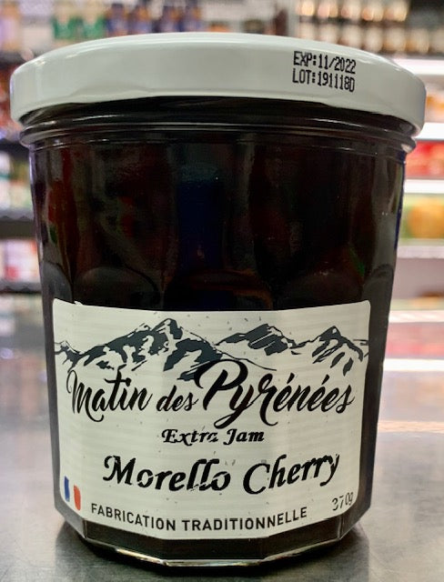 Morello Cherry or raspberry Jam - Matin des Pyrenees