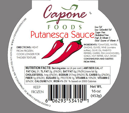 Sauce - Putanesca * STORE PICK UP ONLY